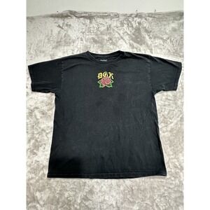 DGK "Came From Nothing" Graphic Rose Our Lady T-Shirt Youth Size XL Black EUC